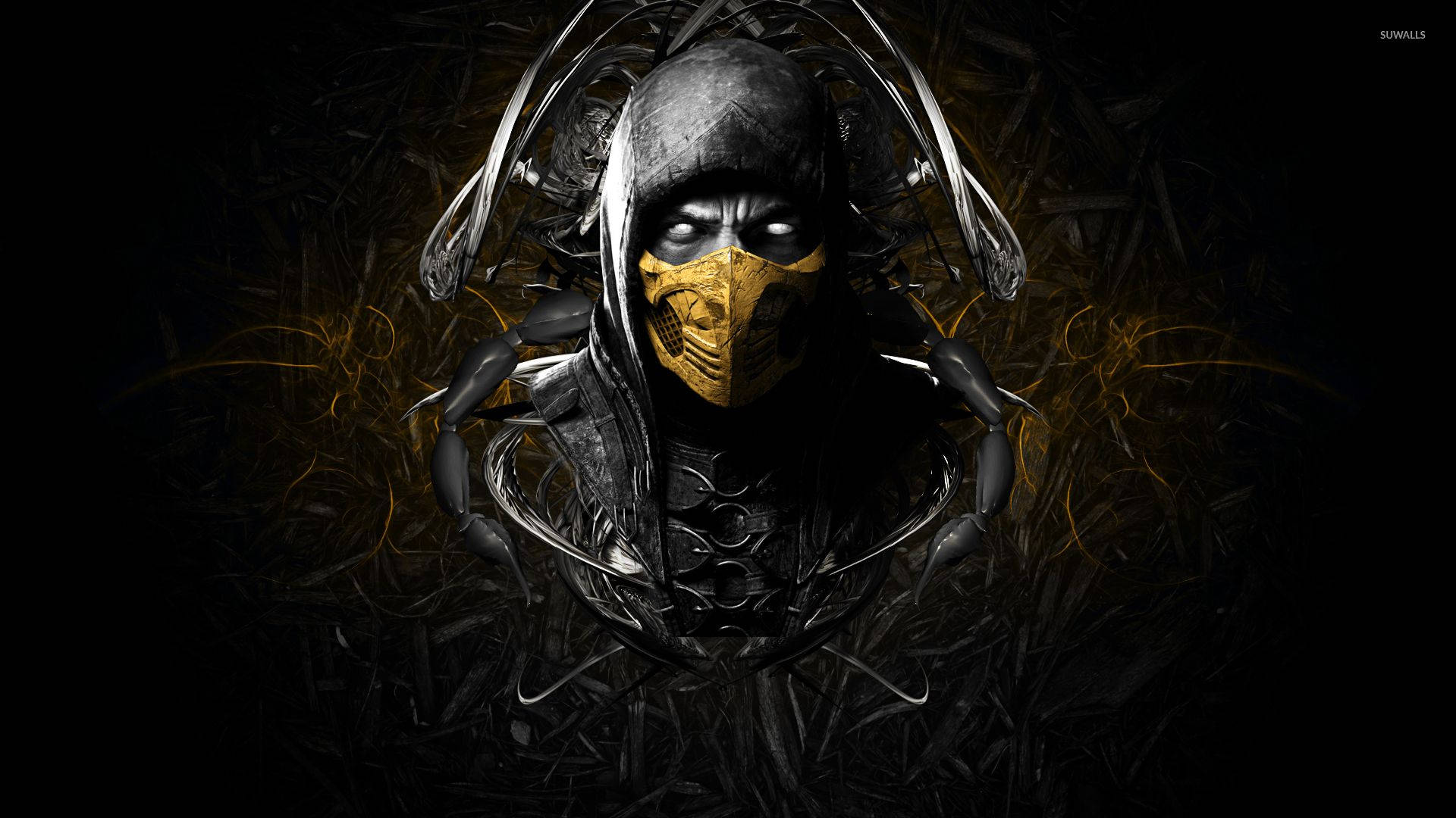 Face your fears with Mortal Kombat's Scorpion Wallpaper