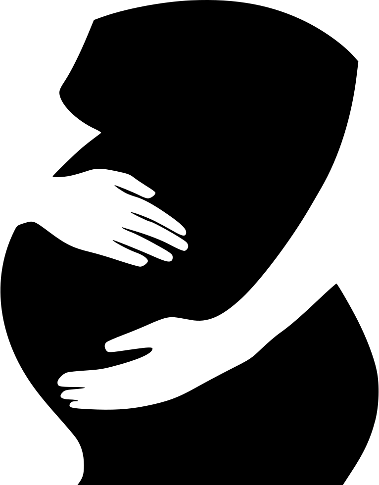 Abstract Motherand Child Embrace PNG