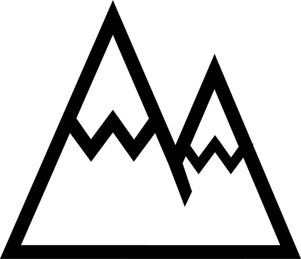 Abstract Mountain Outline PNG