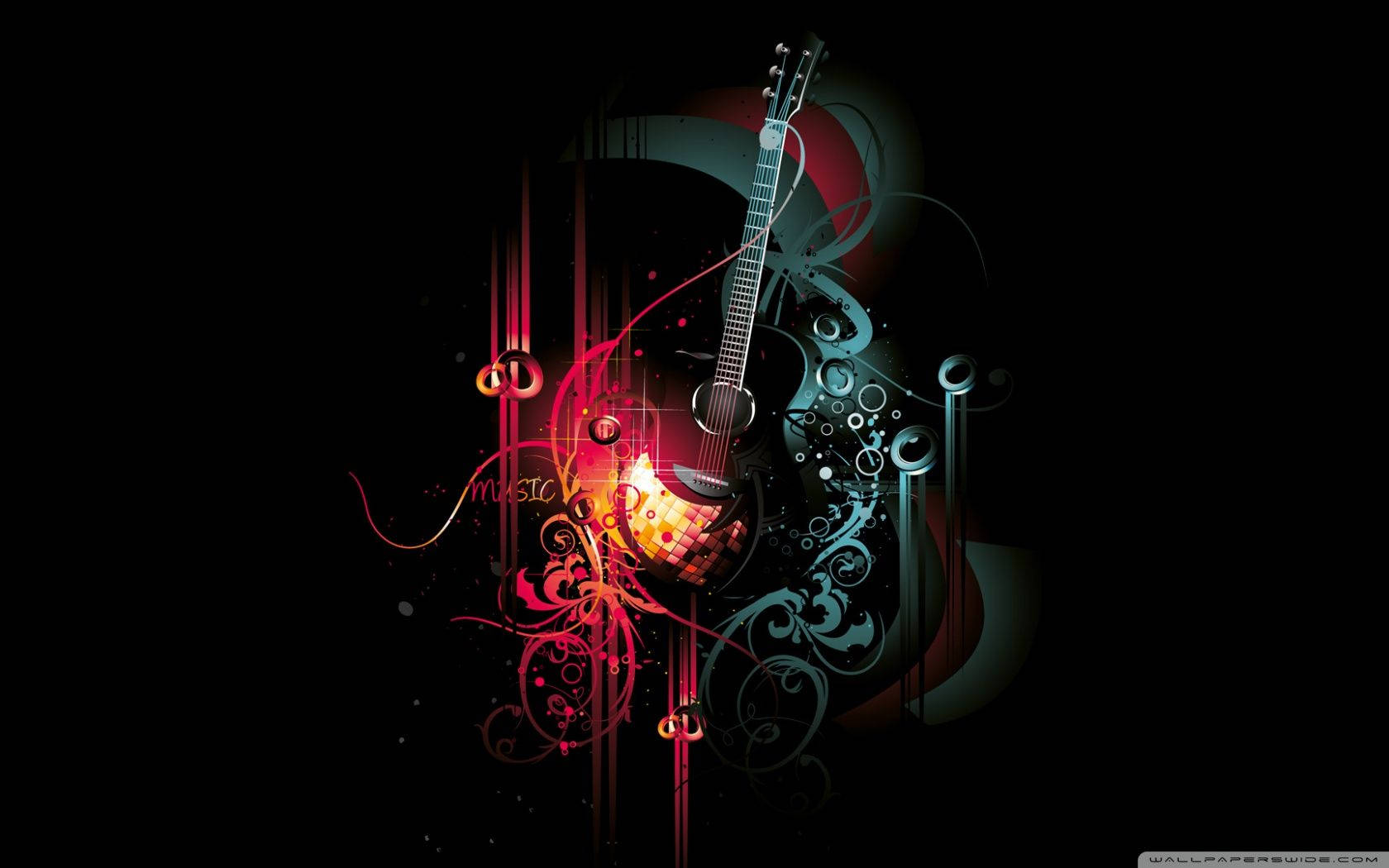 Abstract Musical Energy Art SVG