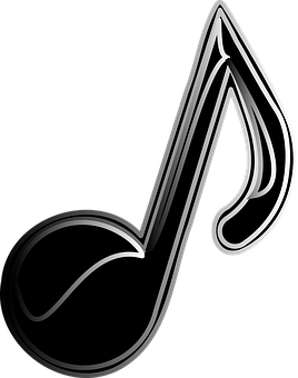 Abstract Musical Note Design PNG