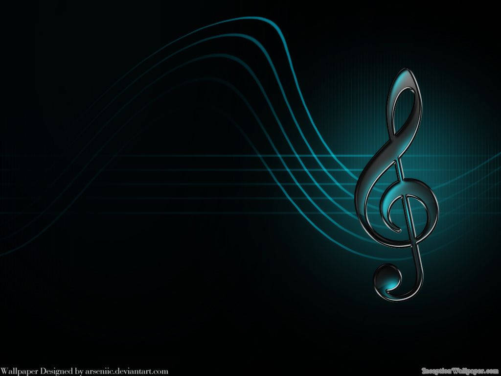Abstract Musical Note Wallpaper SVG