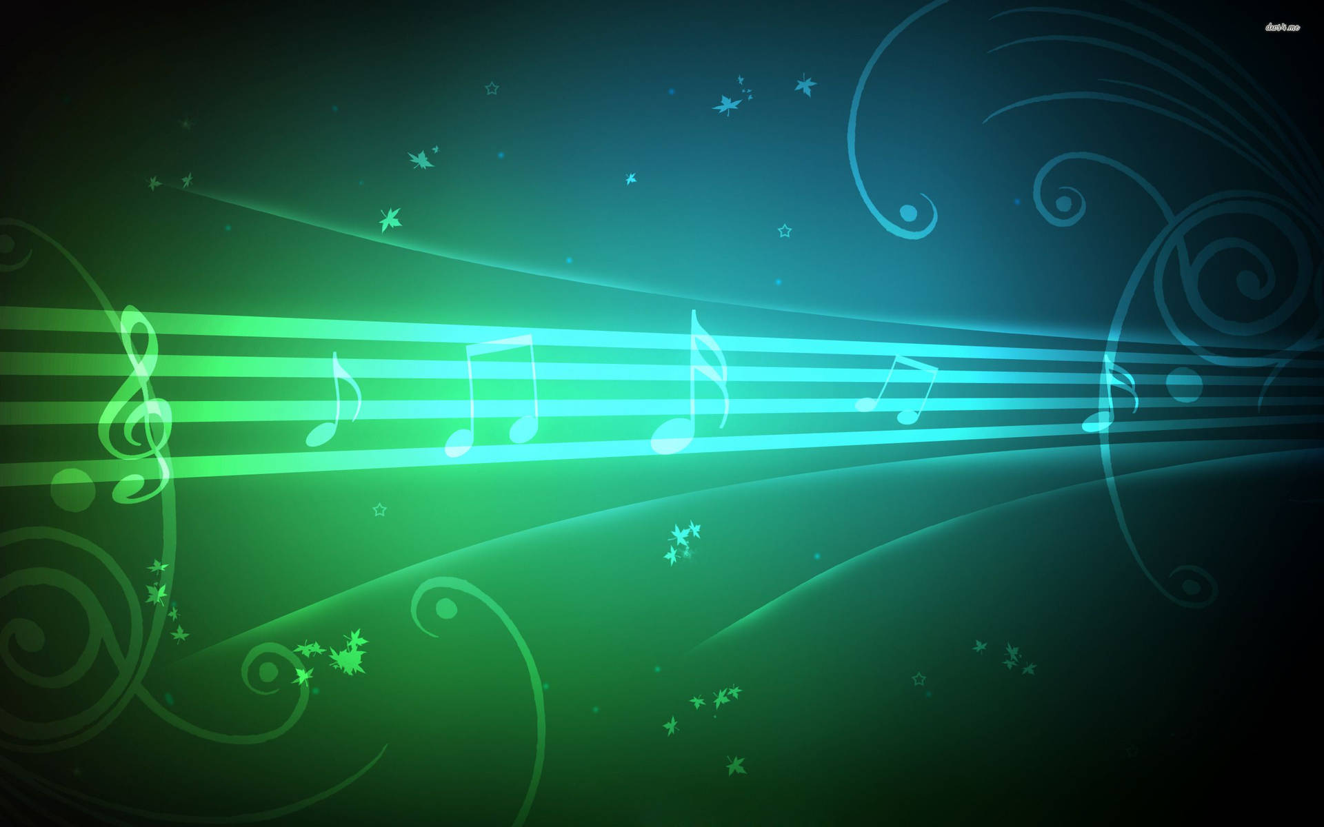 Abstract Musical Notes Background SVG
