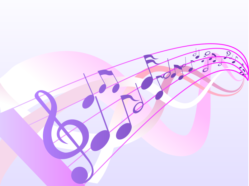 Abstract Musical Notes Vector PNG