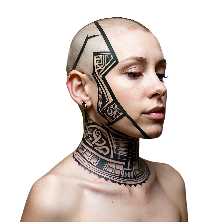 Abstract Neck Tattoo Diagrams Png Pse PNG