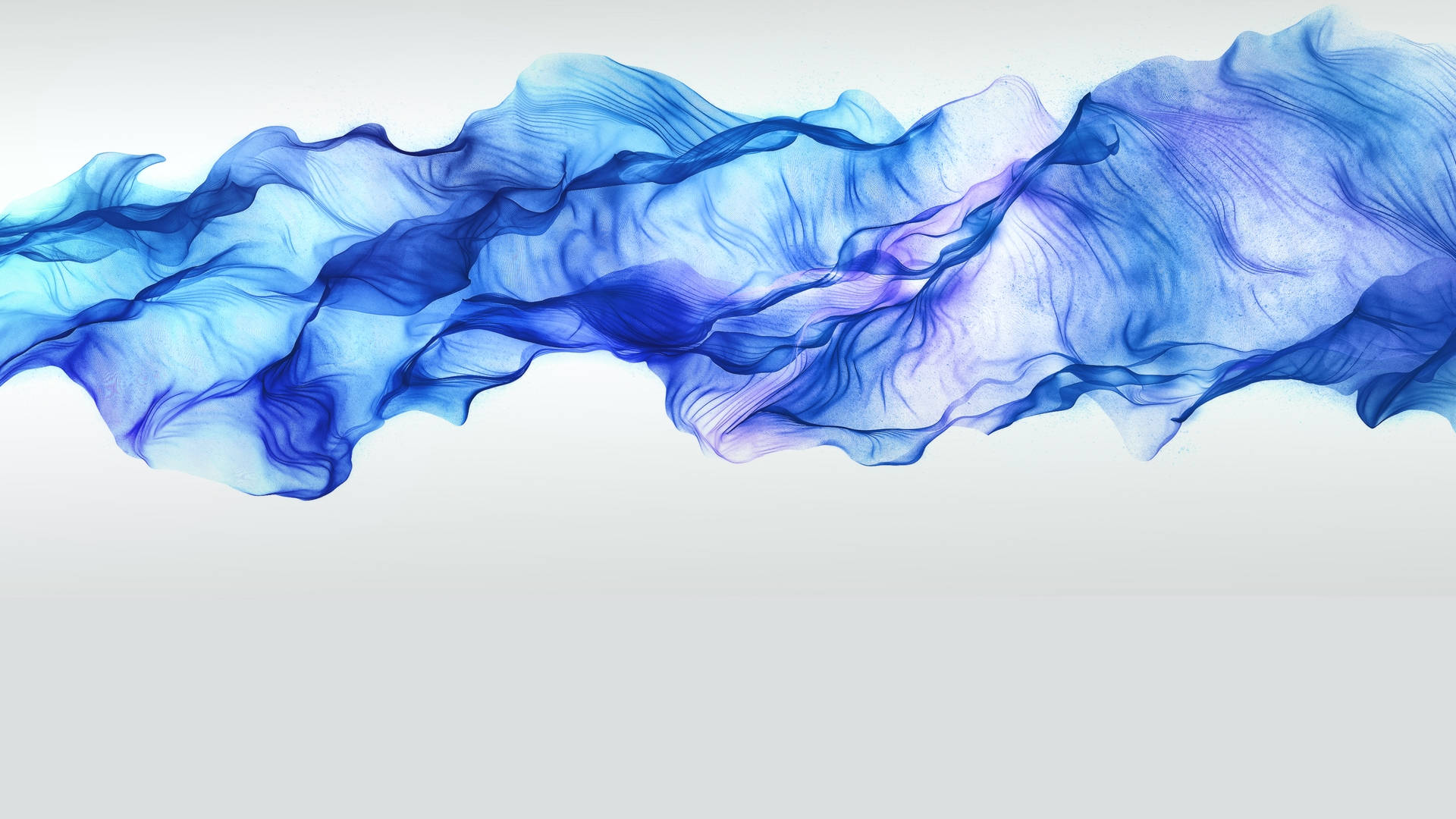 Abstract Neon Blue Aesthetic Smoke Wallpaper