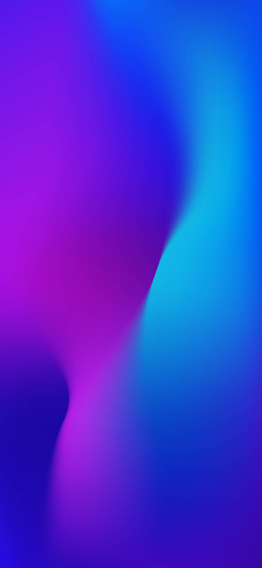 Abstract Neon Blue Gradient Oppo A5s Wallpaper