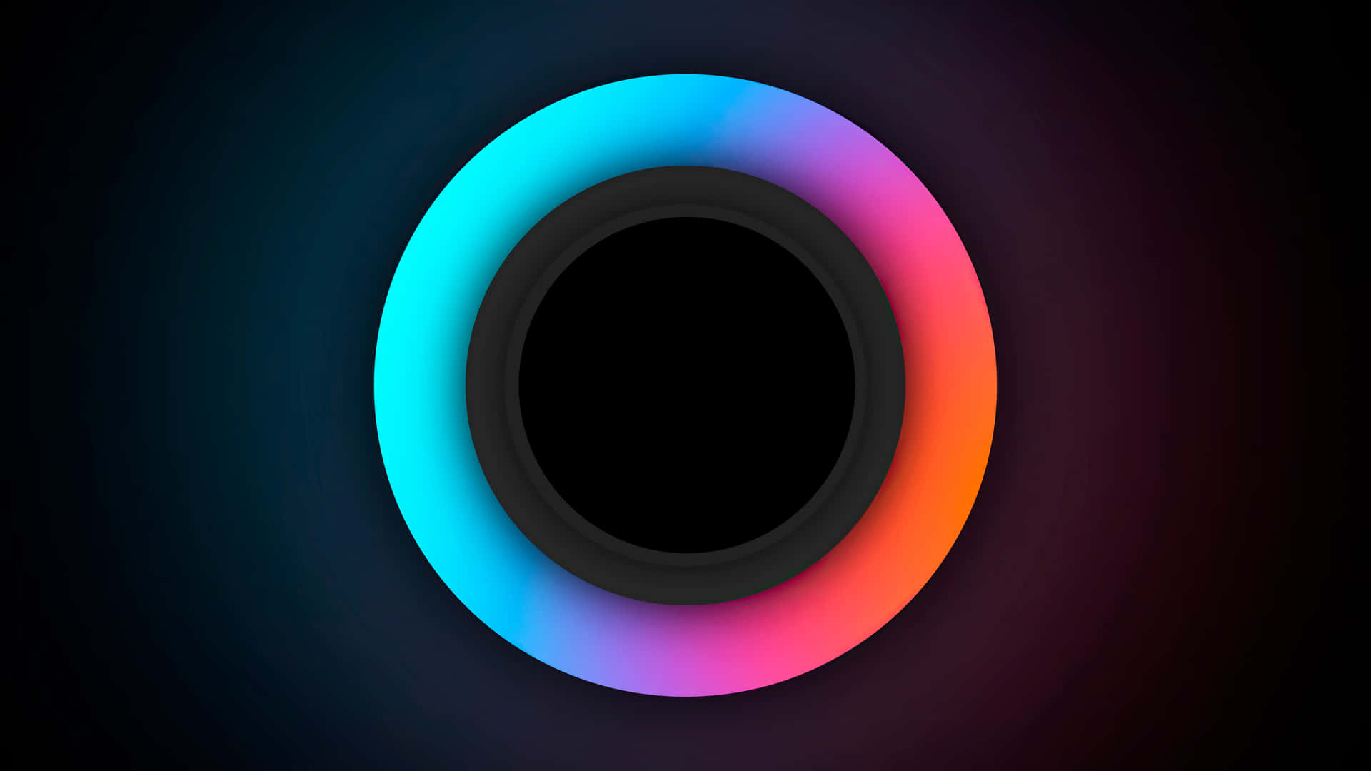 Abstract Neon Circle Gradient Background Wallpaper