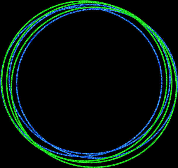 Abstract Neon Circles Graphic PNG