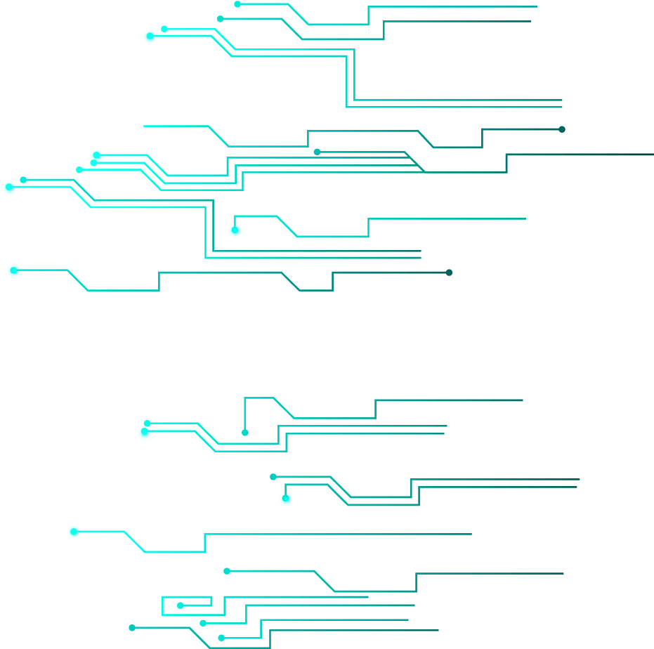 Abstract Neon Circuitry Lines PNG