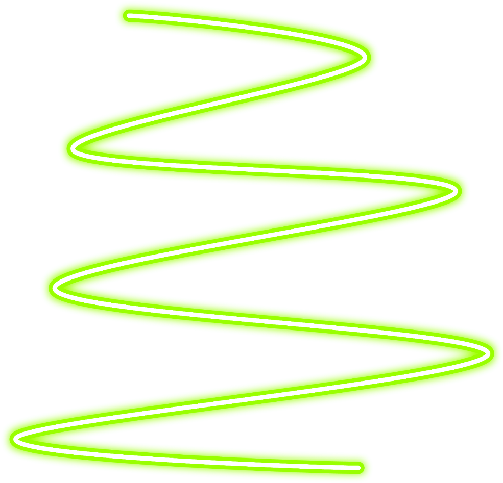 Abstract Neon Green Spiral PNG