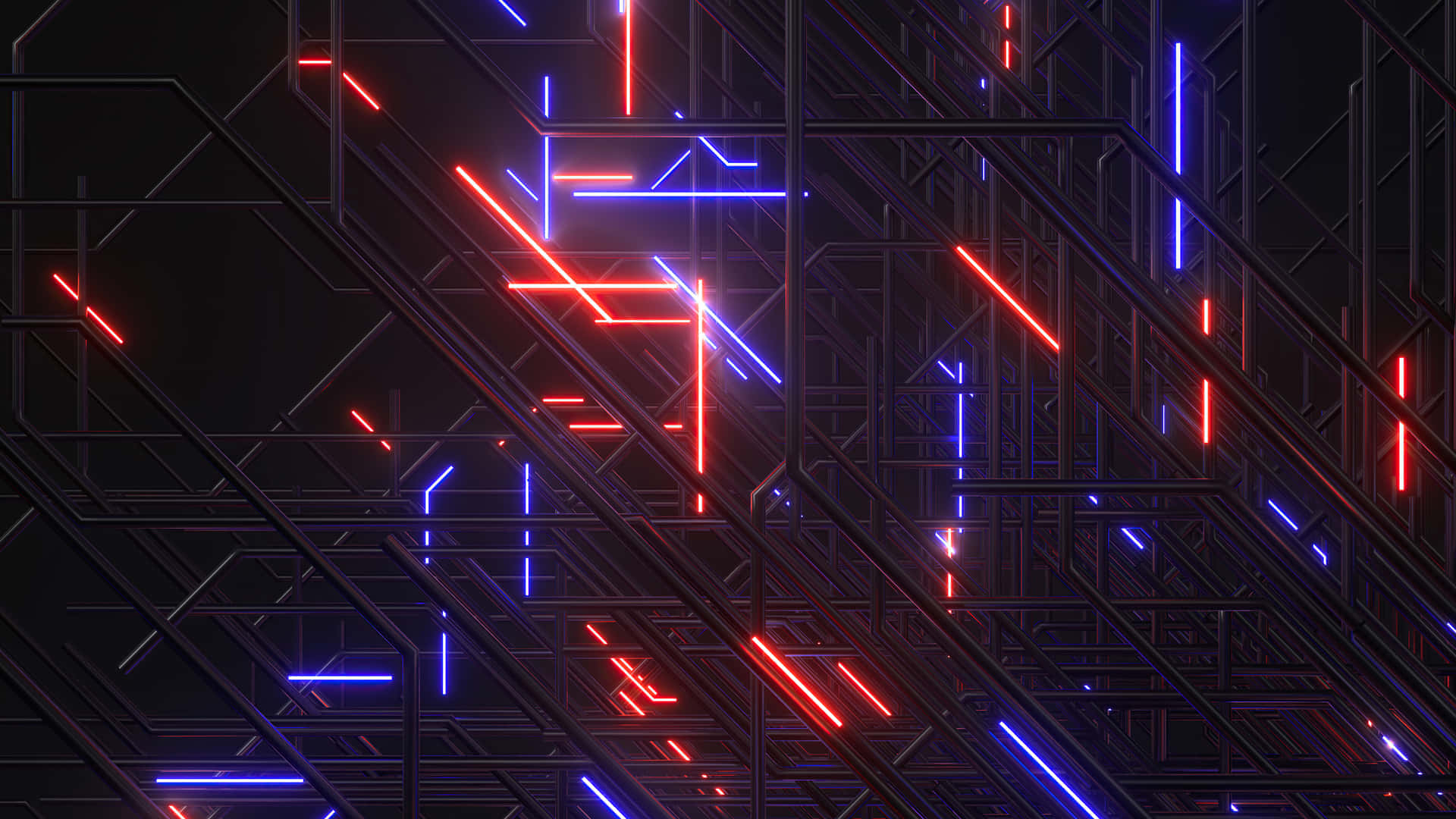 Abstract Neon Labyrinth.jpg Wallpaper