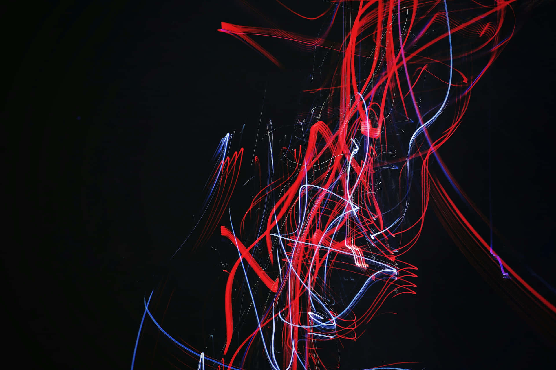 Abstract Neon Light Trails Wallpaper