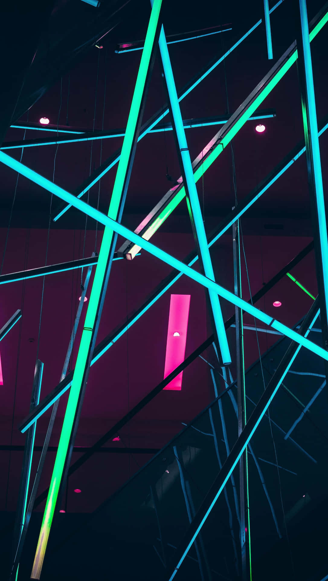 Abstract Neon Lights Arti Phone Wallpaper Wallpaper