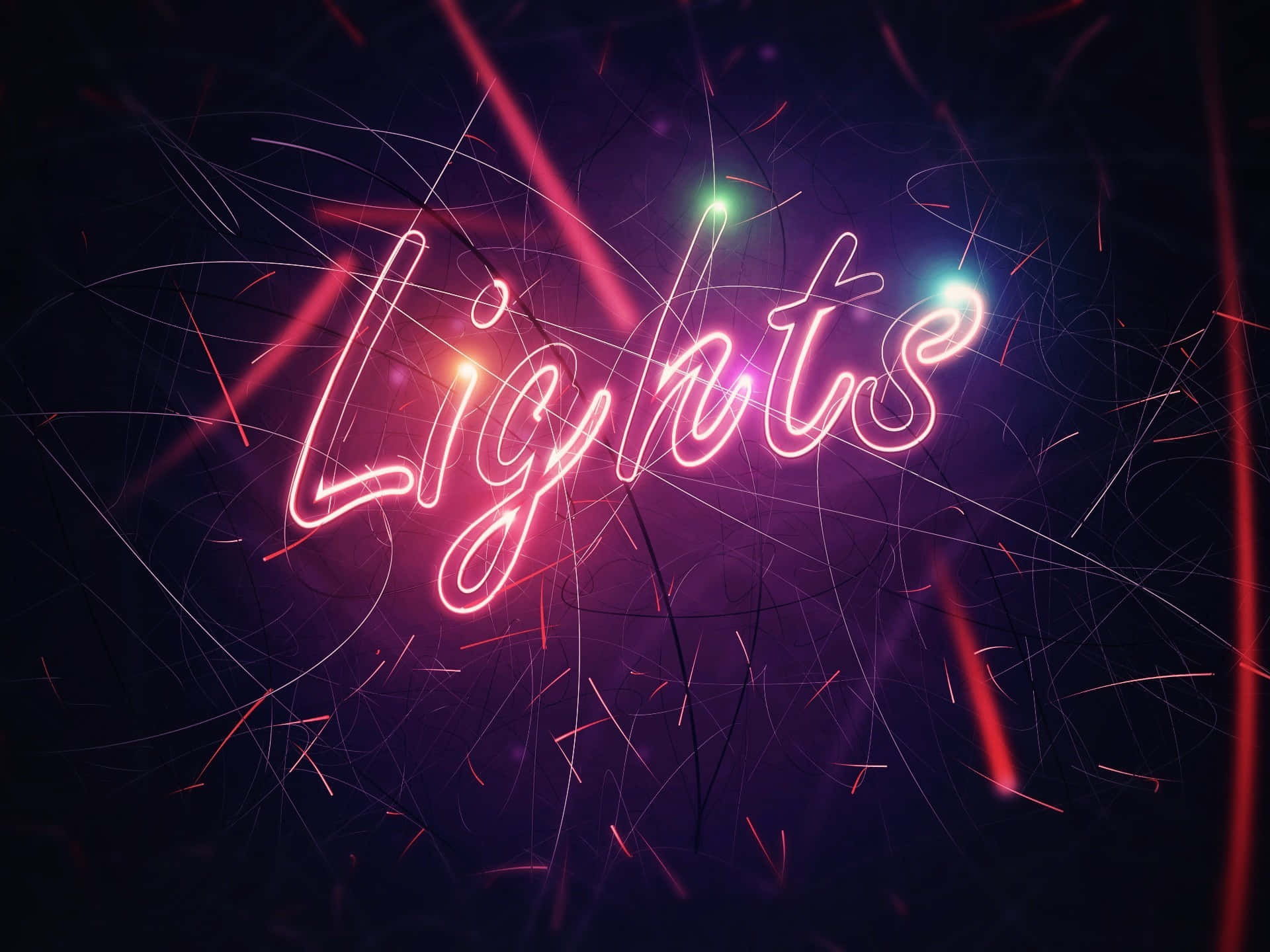 Abstract Neon Lights Backdrop Wallpaper