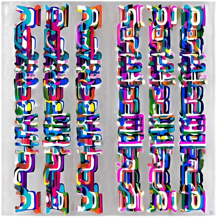 Abstract Neon Line Art PNG