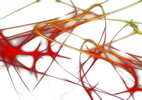 Abstract Neon Lines Art PNG