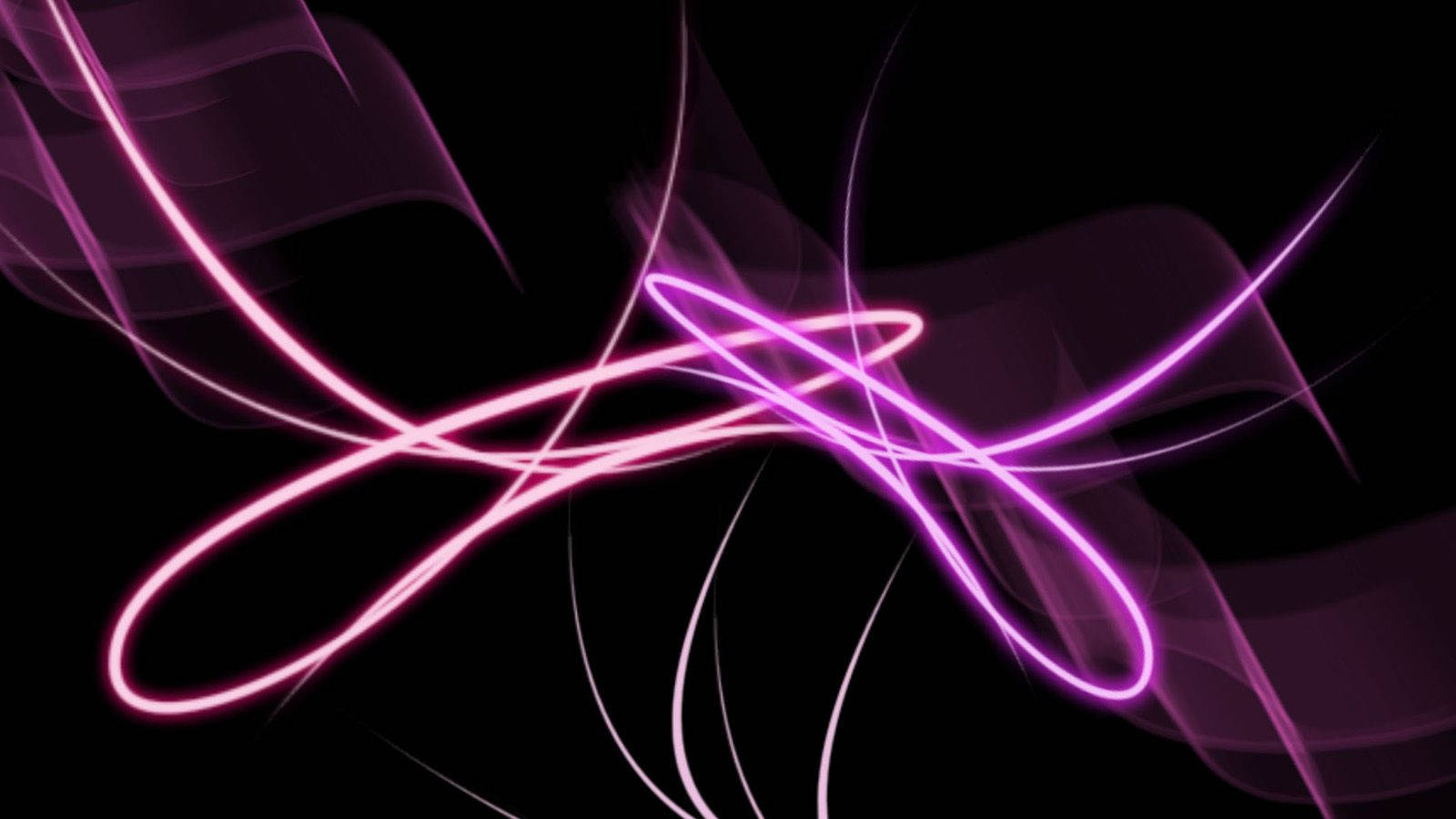 Abstract Neon Pink Lines Wallpaper