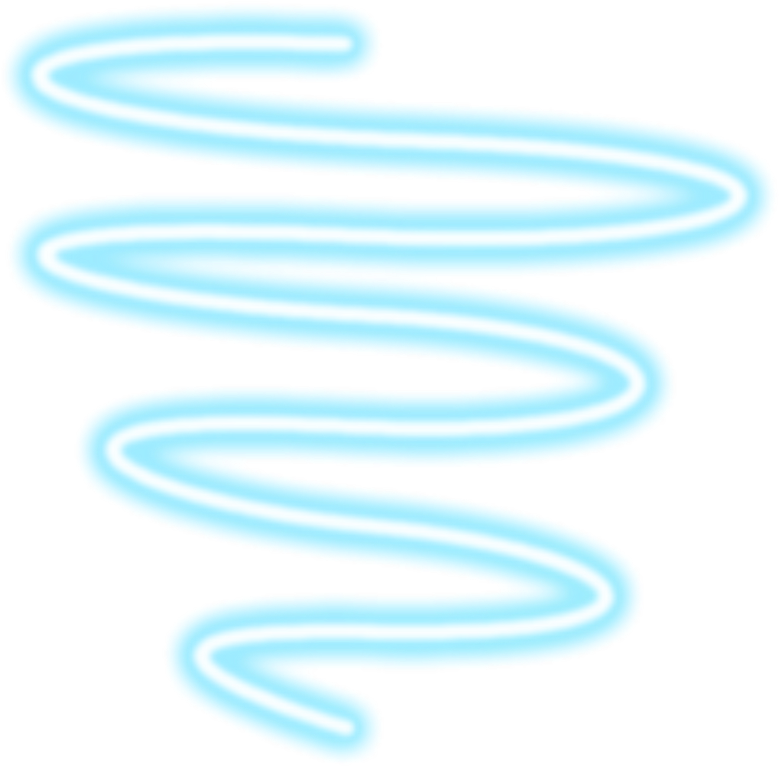 Abstract Neon Spiral Line PNG