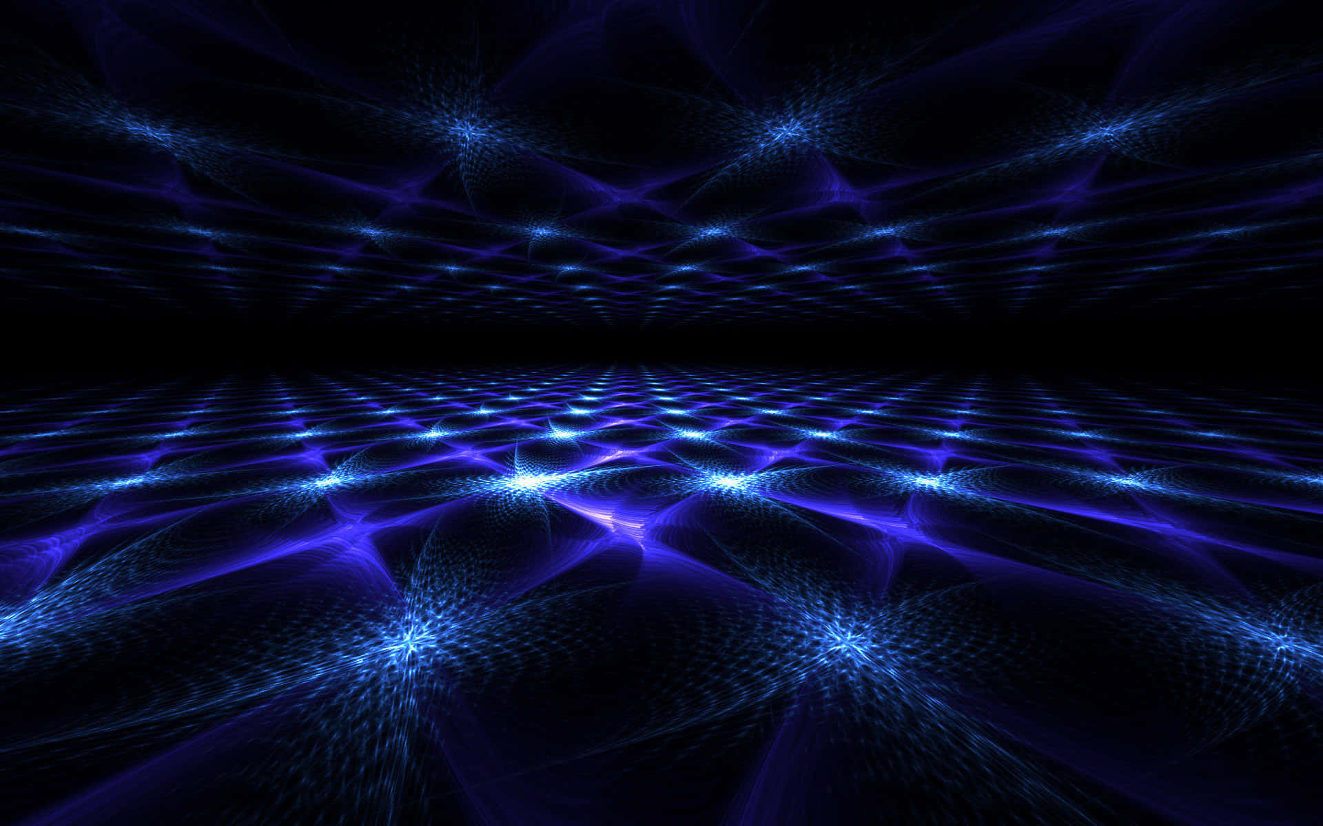 Abstract Neon Starfield Symmetry Wallpaper