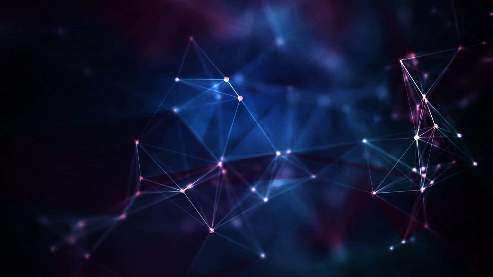 Abstract Network Connections Background Wallpaper
