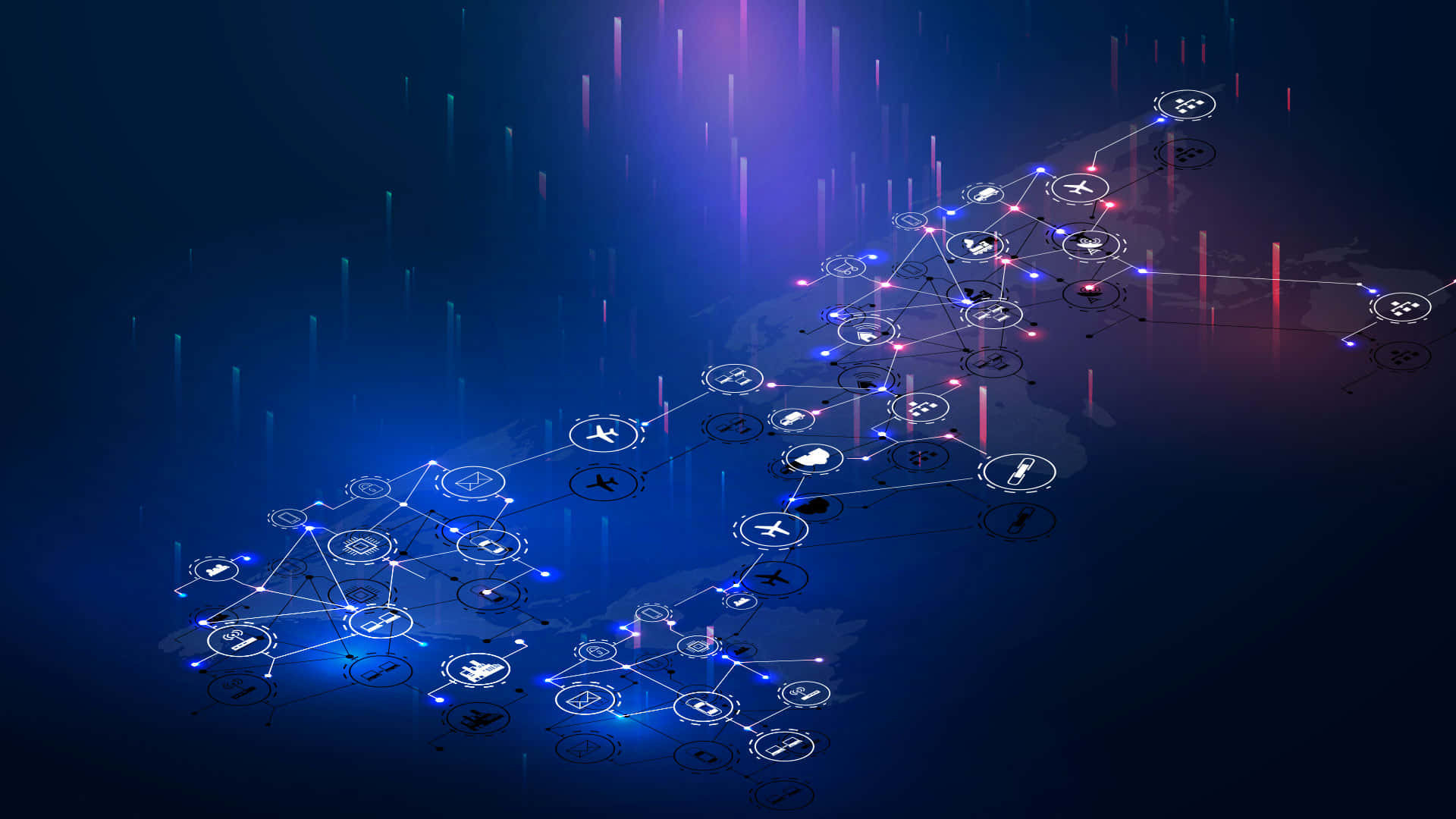 Abstract Network Connectivity Concept Wallpaper