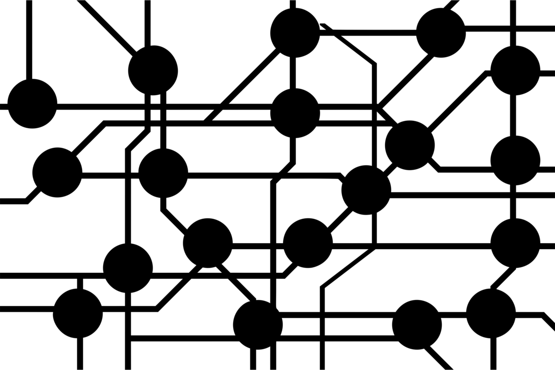 Abstract Network Topology Graphic PNG