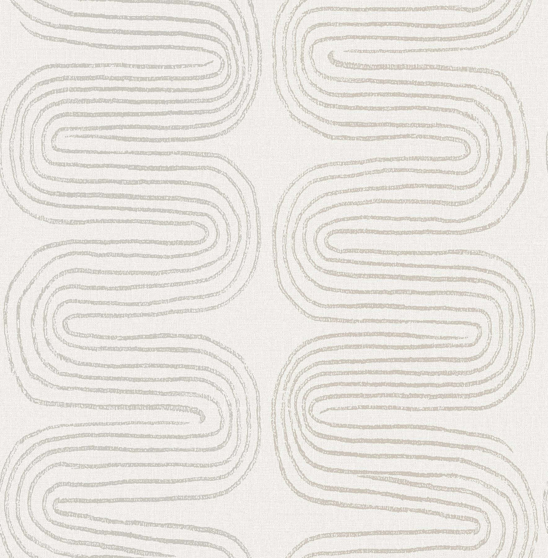 Abstract Neutral Stripes Pattern Wallpaper