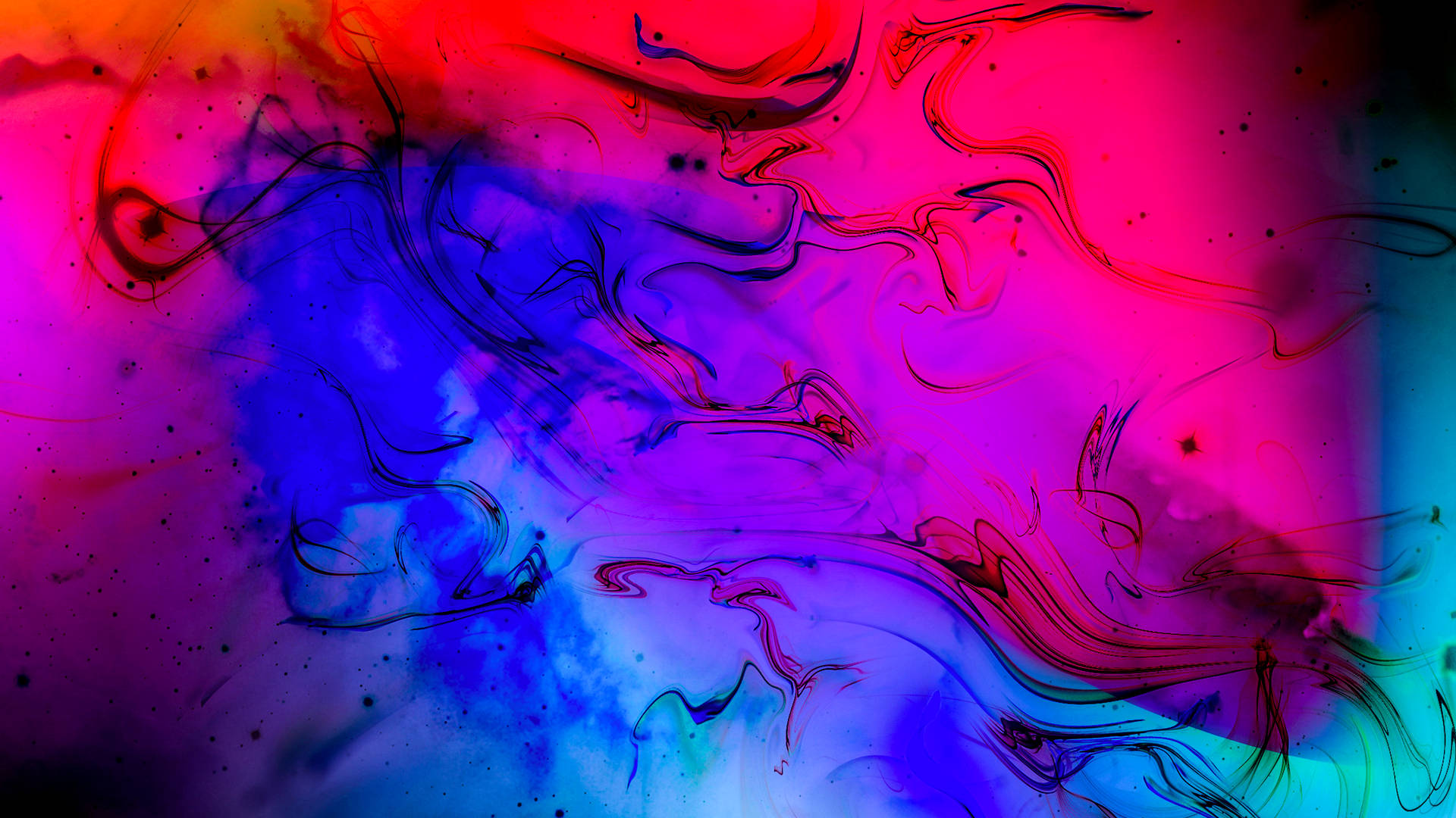 Abstract Oil Paint Psychedelic 4k