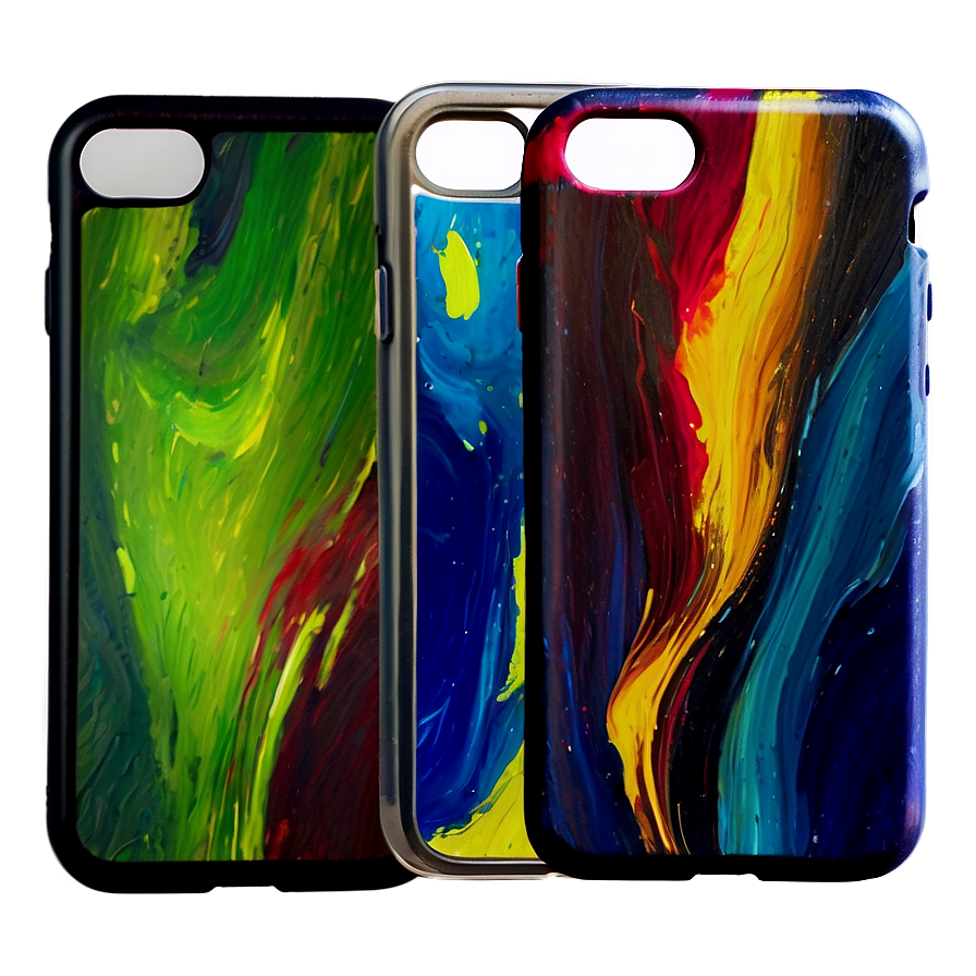 Abstract Oil Painting Phone Case Png 72 PNG