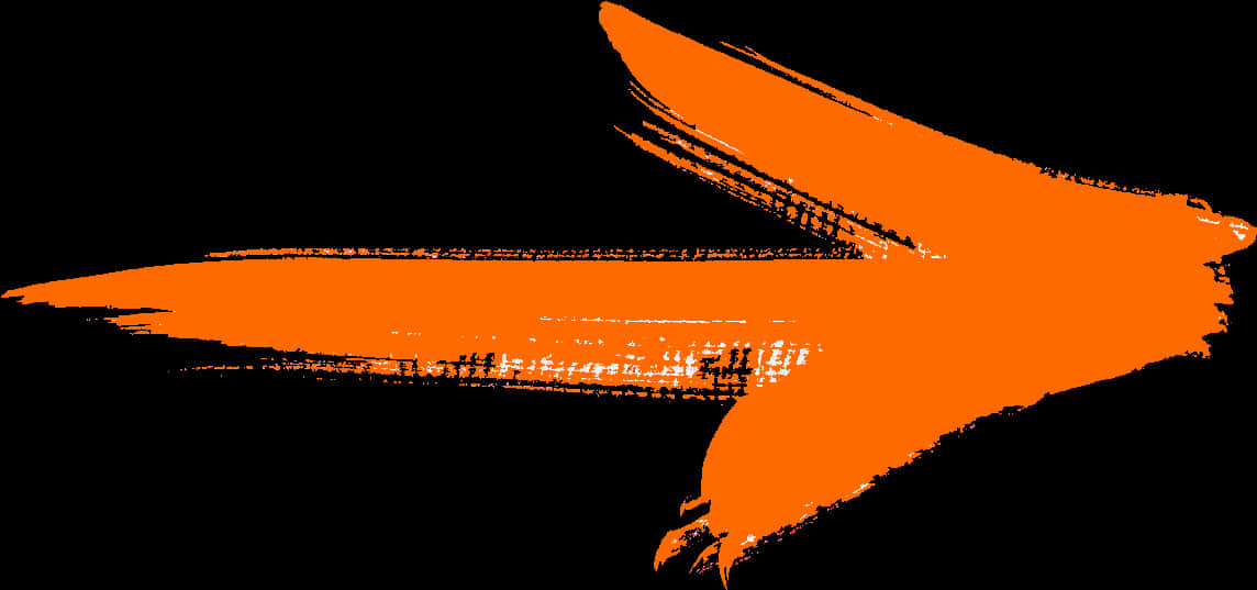 Abstract Orange Arrow Graphic PNG