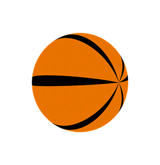 Abstract Orange Basketball Graphic PNG