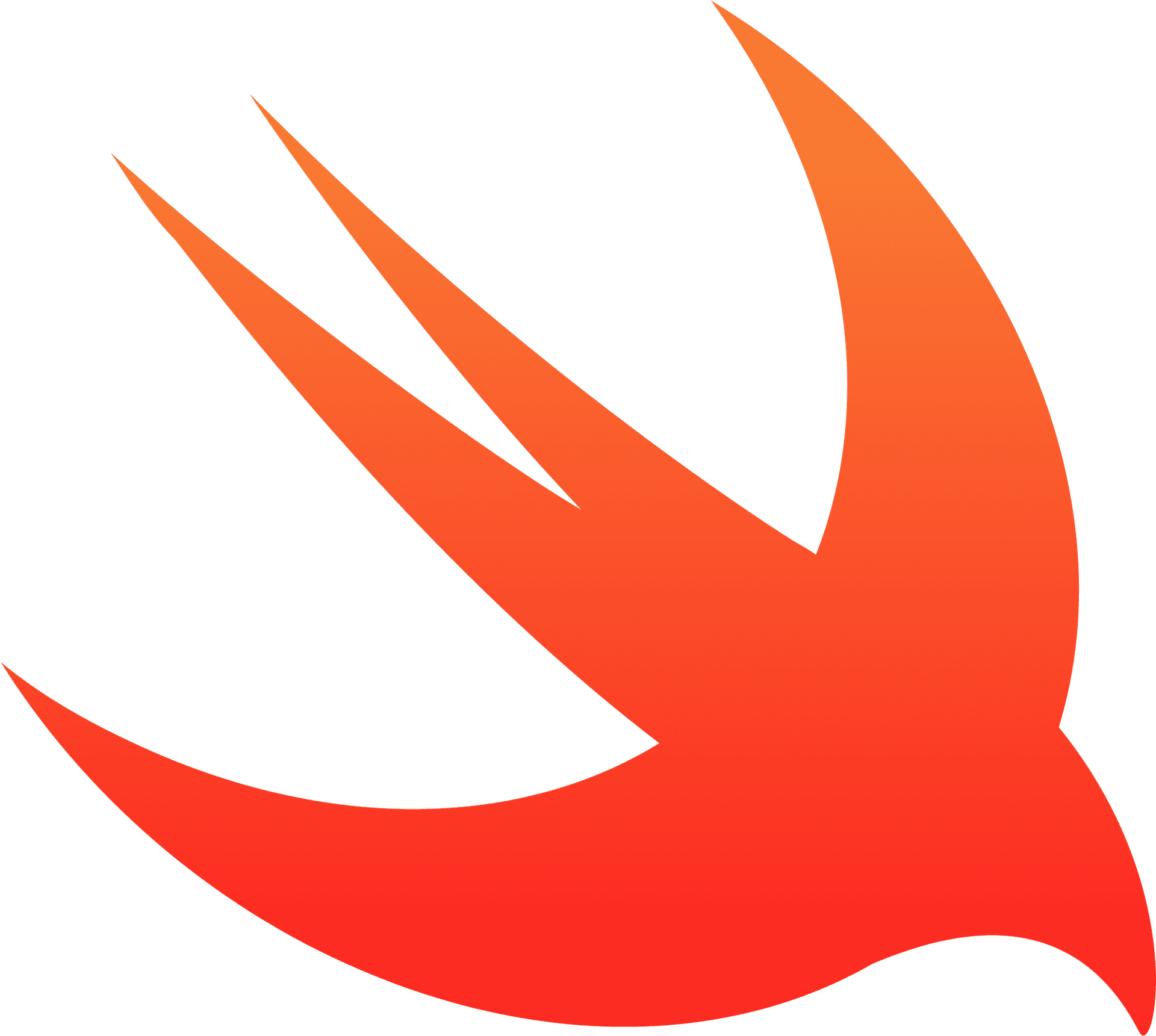 Abstract Orange Bird Logo PNG