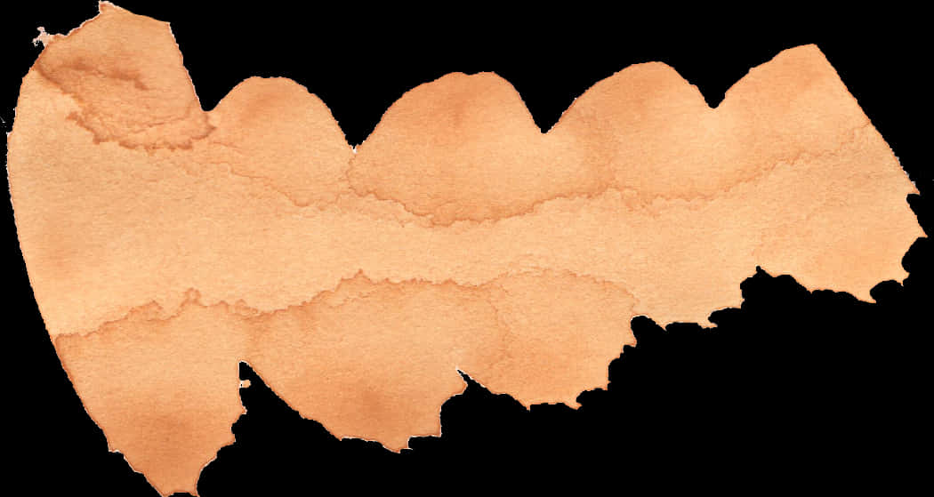 Abstract Orange Brush Stroke Texture PNG