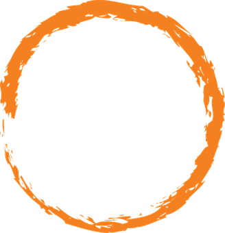 Abstract Orange Circle Graphic PNG