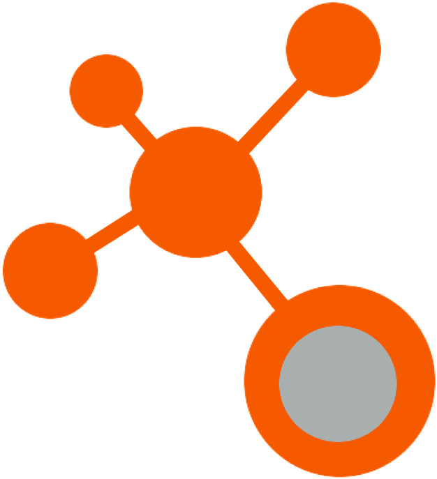 Abstract Orange Connect Icon PNG