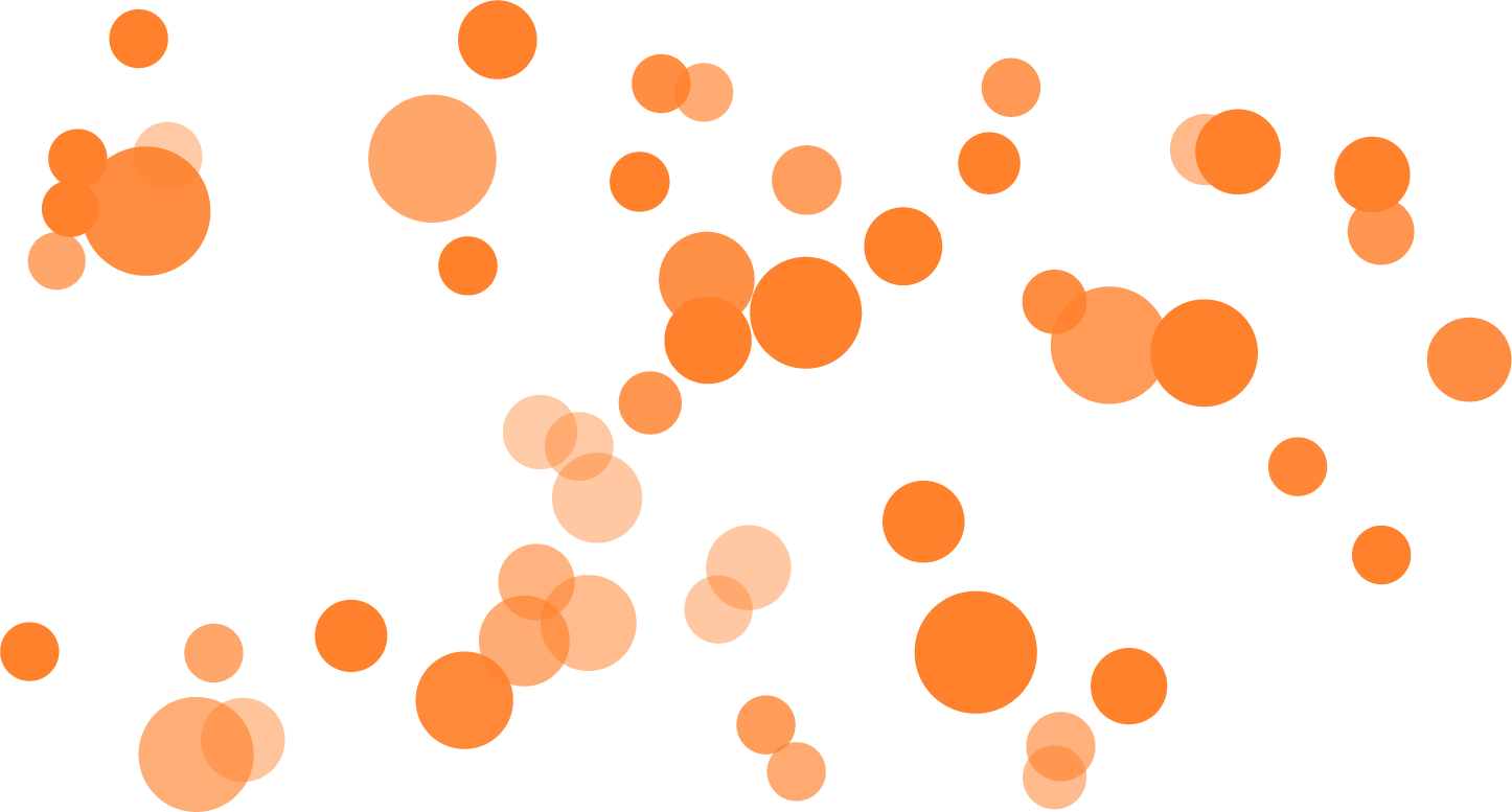 Abstract Orange Dots Pattern PNG