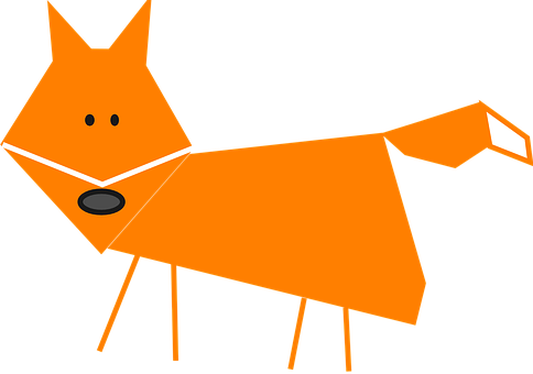 Abstract Orange Fox Illustration.jpg PNG