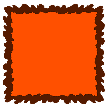 Abstract Orange Frame PNG