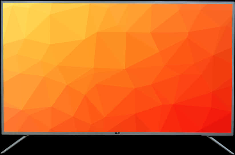 Abstract Orange Gradient T V Display PNG