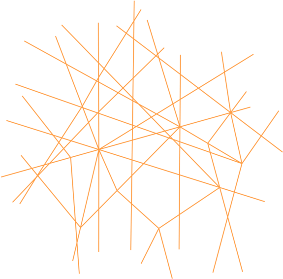 Abstract Orange Lattice Network PNG