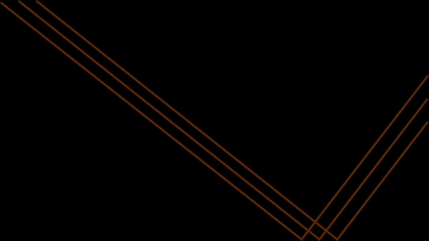 Abstract Orange Lineson Black Background PNG