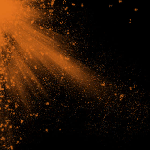 Abstract Orange Particle Light Streams PNG