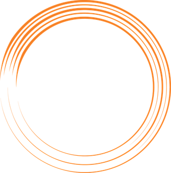Abstract Orange Spiral Design PNG