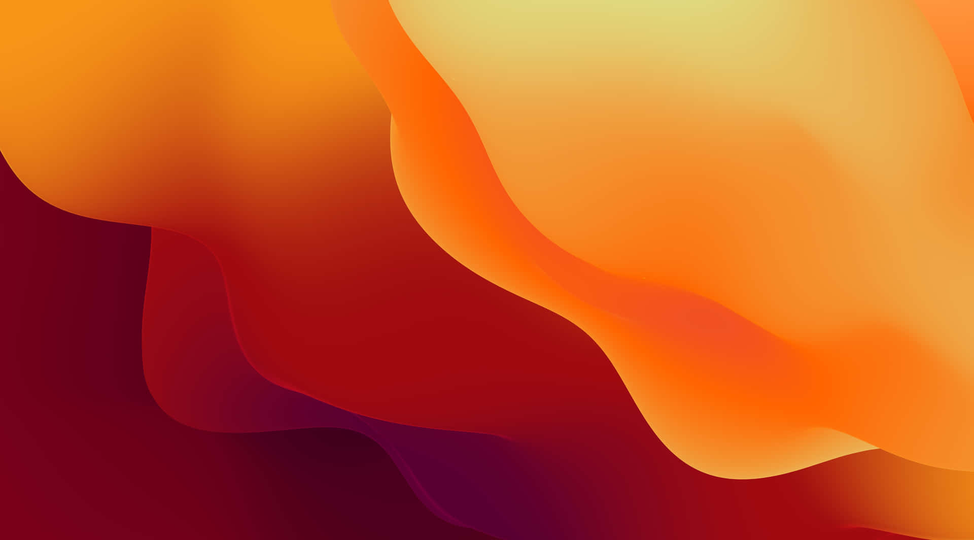 Abstract Orange Waves Background Wallpaper