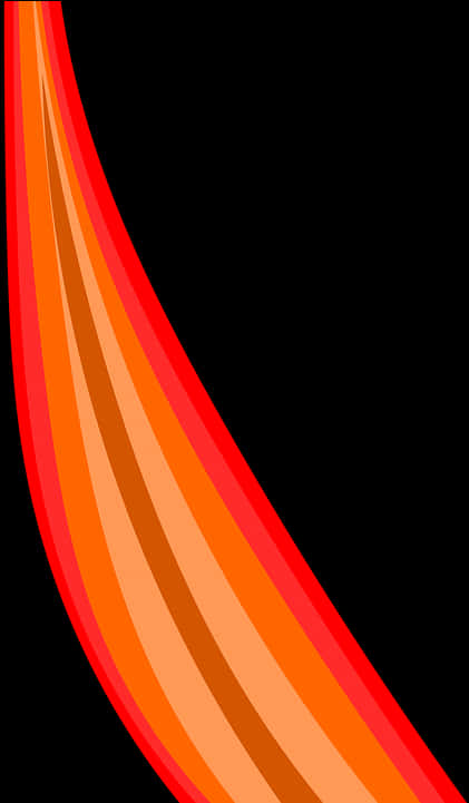 Abstract Orange Waves Background PNG
