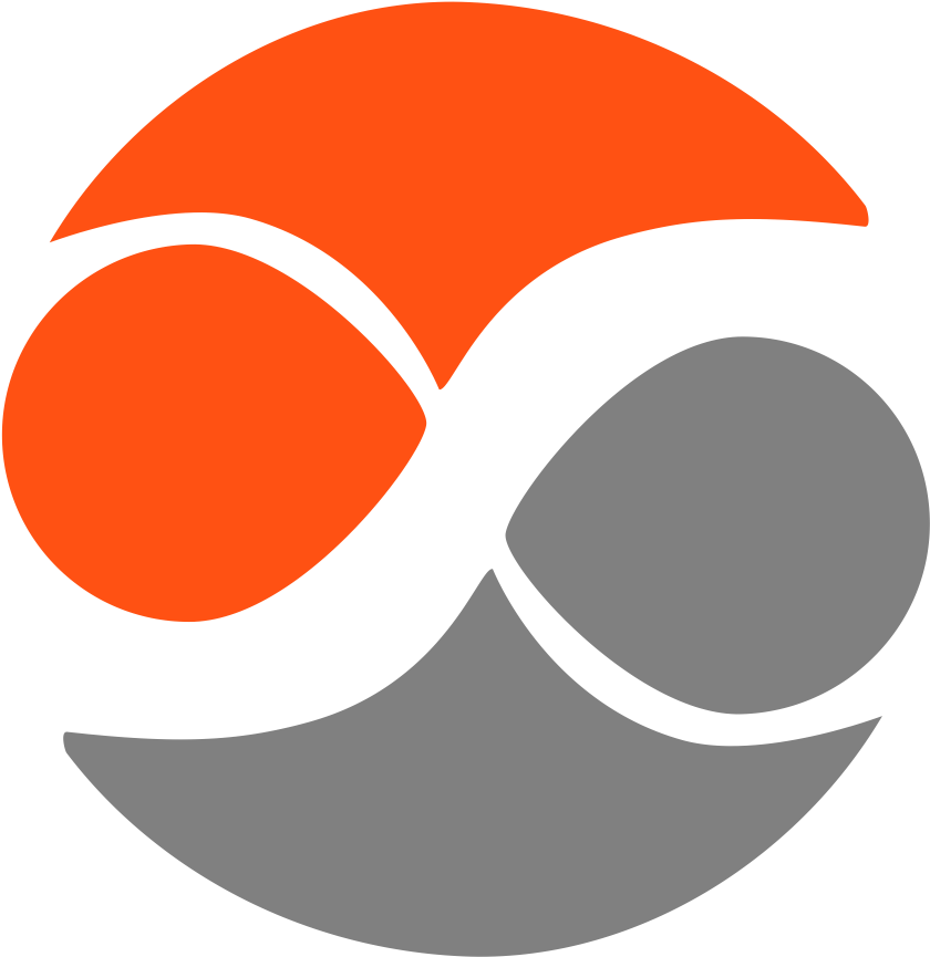 Abstract Orangeand Gray Logo PNG