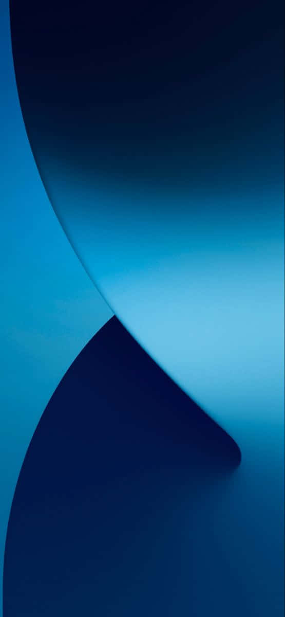 Abstract Pacific Blue Curves Wallpaper