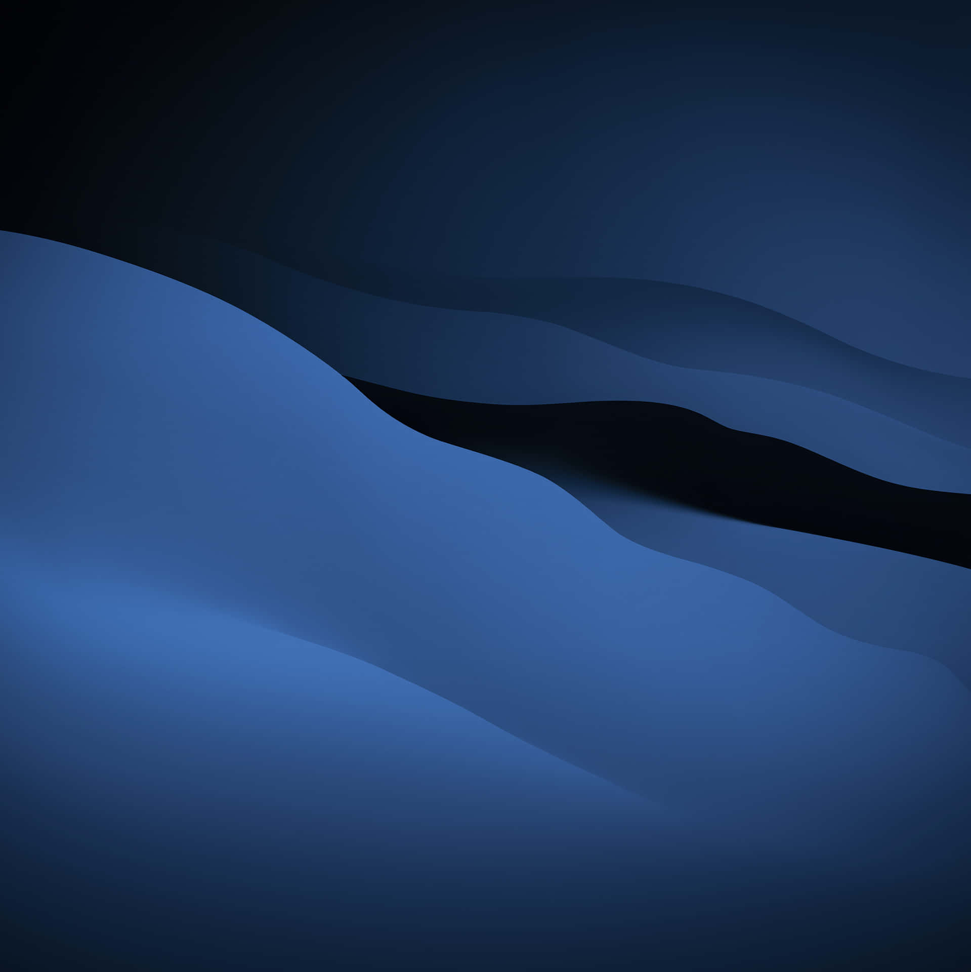 Abstract Pacific Blue Waves Wallpaper