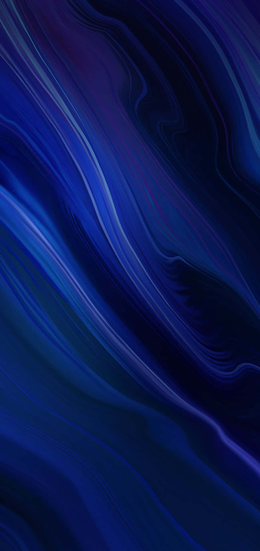 Abstract Pacific Blue Waves Art Wallpaper